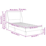 Bed Frame with Headboard connect plate - Extra Image