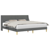 Bed Frame with Headboard Dark Grey connect plate
