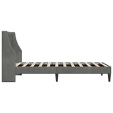 Bed Frame with Headboard Dark Grey connect plate