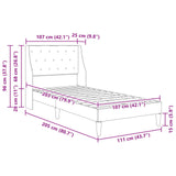 Bed Frame with Headboard Dark Grey connect plate - Extra Image