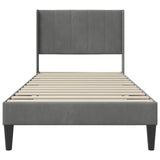 Bed Frame with Headboard Dark Grey connect plate