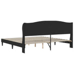 Bed Frame with Headboard Black 180 x 200 cm Faux Leather