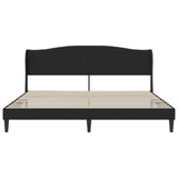 Bed Frame with Headboard Black 180 x 200 cm Faux Leather
