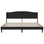 Bed Frame with Headboard Black 180 x 200 cm Faux Leather
