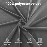 Bed Frame with Headboard Dark Grey 137 x 190 cm Velvet - Low Angle
