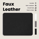 Bed Frame with LED Strip Lights Black 90 x 190 cm Faux Leather - Extra Image