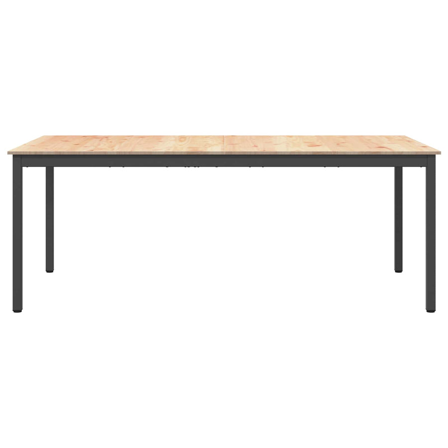 Dining Table Natural 200 x 100 x 75 cm Solid Pine Wood