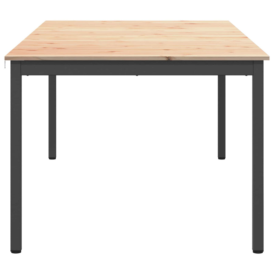 Dining Table Natural 200 x 100 x 75 cm Solid Pine Wood