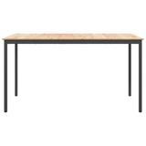 Bar Table Natural 200 x 100 x 105 cm Solid Pine Wood - 45-Degree Angle