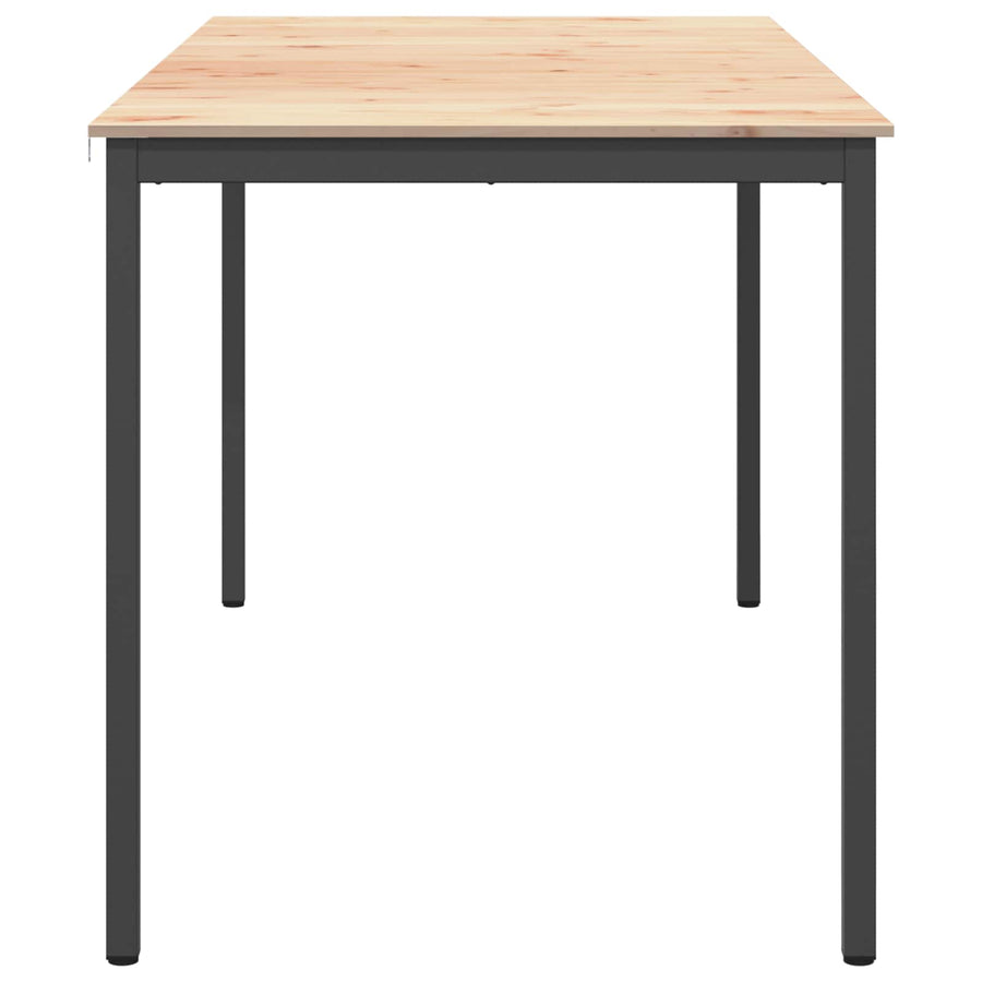 Bar Table 200 x 100 x 105 cm Solid Pine Wood Natural