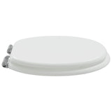 Soft-Close Toilet Seat 2 pcs White 44 x 38 cm MDF board - Top-Down View