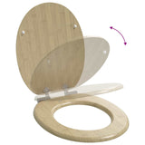 Soft-Close Toilet Seat 2 pcs Light Bamboo Color 44 x 38 cm - Extra Image