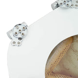 Soft-Close Toilet Seat 2 pcs Yellow and White 44 x 38 cm - Close-Up Angle