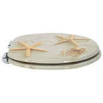Toilet Seat 2 pcs Yellow and White 44 x 38 cm Engineered Wood