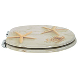 Soft-Close Toilet Seat 2 pcs Yellow and White 44 x 38 cm - Top-Down View