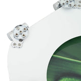 Soft-Close Toilet Seat 2 pcs Green Drop 44 x 38 cm MDF board - Close-Up Angle