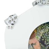 Soft-Close Toilet Seat 2 pcs Deep Sea Blue 44 x 38 cm MDF board - Close-Up Angle