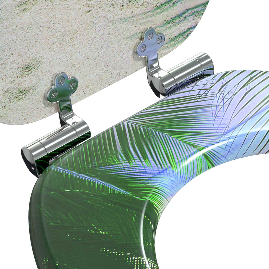 Toilet Seat 2 pcs Green 44 x 38 cm Engineered Wood