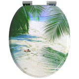 Soft-Close Toilet Seat 2 pcs Green 44 x 38 cm MDF board - 45-Degree Angle