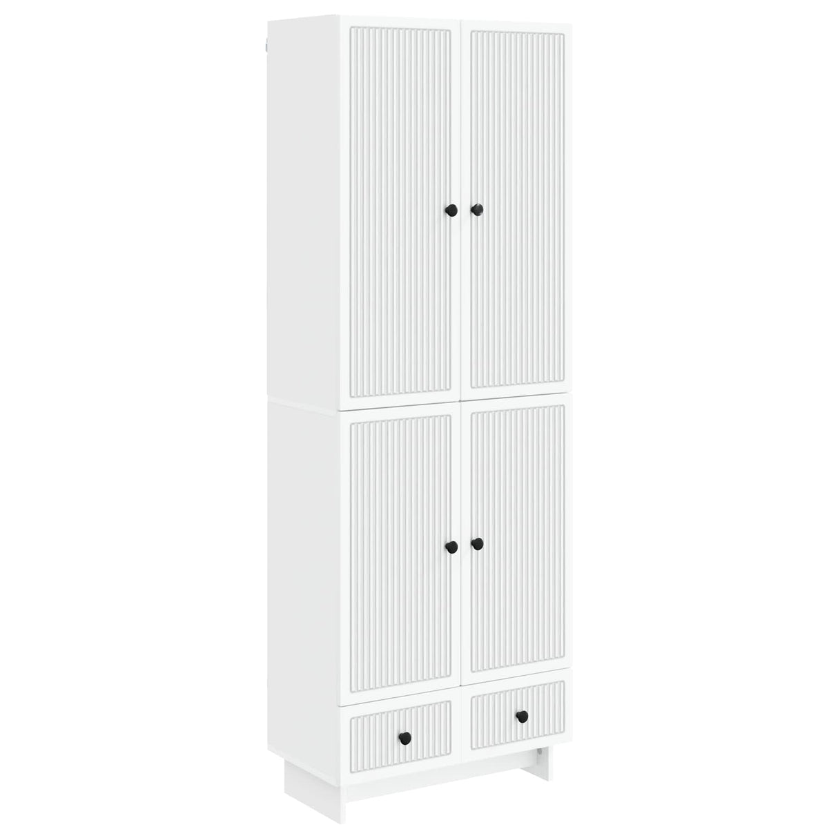Cabinet Set 2 pcs White 66 x 34.5 x 95 cm Engineered Wood