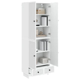 Cabinet Set 2 pcs White 66 x 34.5 x 95 cm Engineered Wood - Side View
