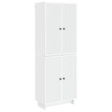 Cabinet Set 2 pcs White 66 x 34.5 x 90 cm Engineered Wood - Front View