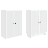 Cabinet Set 2 pcs White 66 x 34.5 x 90 cm Engineered Wood - Top-Down View