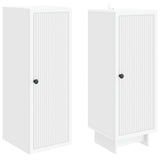 Cabinet Set 2 pcs White 34.5 x 33 x 90 cm Engineered Wood