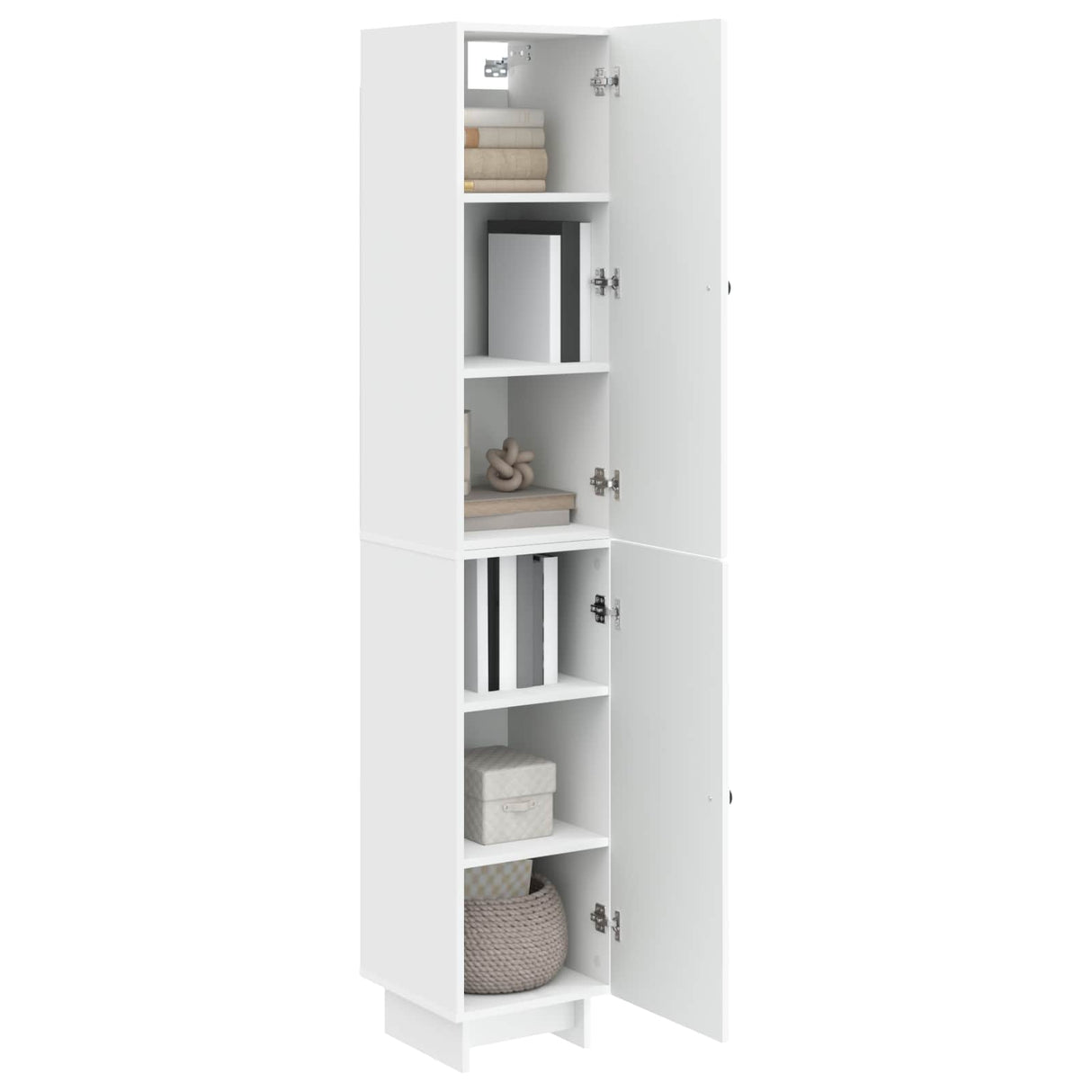 Cabinet Set 2 pcs White 34.5 x 33 x 90 cm Engineered Wood