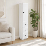 Cabinet Set 2 pcs White 33 x 34.5 x 90 cm Engineered Wood