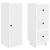 Cabinet Set 2 pcs White 33 x 34.5 x 90 cm Engineered Wood