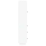 Cabinet Set 2 pcs White 33 x 34.5 x 90 cm Engineered Wood - Rear View