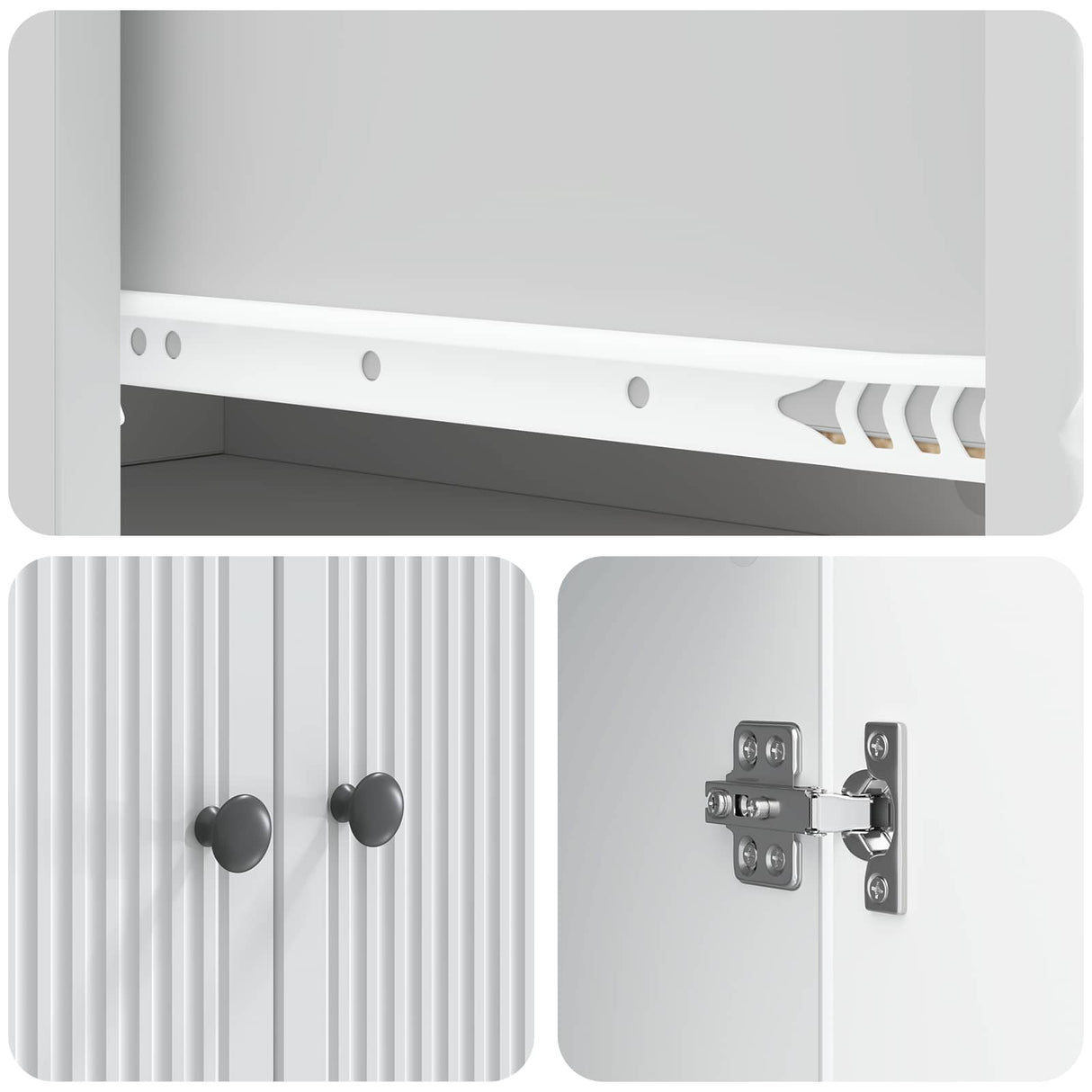 Cabinet Set 2 pcs White 66 x 34.5 x 90 cm Engineered Wood