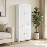 Cabinet Set 2 pcs White 66 x 34.5 x 90 cm Engineered Wood