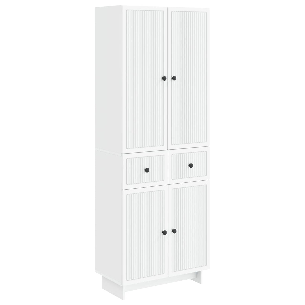 Cabinet Set 2 pcs White 66 x 34.5 x 90 cm Engineered Wood
