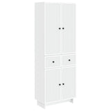 Cabinet Set 2 pcs White 66 x 34.5 x 90 cm Engineered Wood