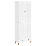 Cabinet Set 2 pcs 66 x 34.5 x 95 cm Engineered Wood - Front View