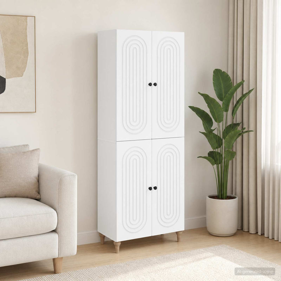 Cabinet Set 2 pcs Engineered Wood