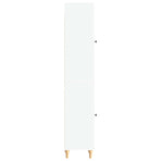 Cabinet Set 2 pcs White Engineered Wood