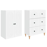 Cabinet Set 2 pcs 66 x 34.5 x 90 cm Engineered Wood - Top-Down View