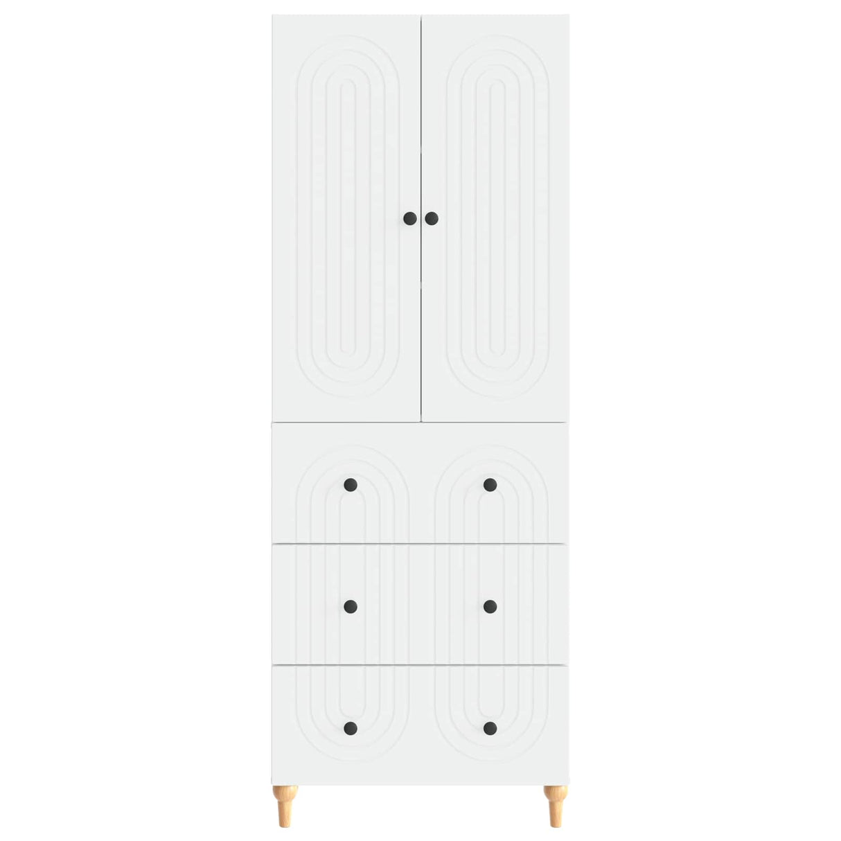 Cabinet Set 2 pcs 66 x 34.5 x 90 cm Engineered Wood