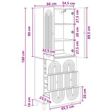 Cabinet Set 2 pcs 66 x 34.5 x 90 cm Engineered Wood