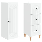 Cabinet Set 2 pcs Engineered Wood