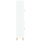 Cabinet Set 2 pcs White 66 x 34.5 x 90 cm Engineered Wood - Rear View
