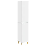 Cabinet Set 2 pcs White 33 x 34.5 x 90 cm Engineered Wood - Front View