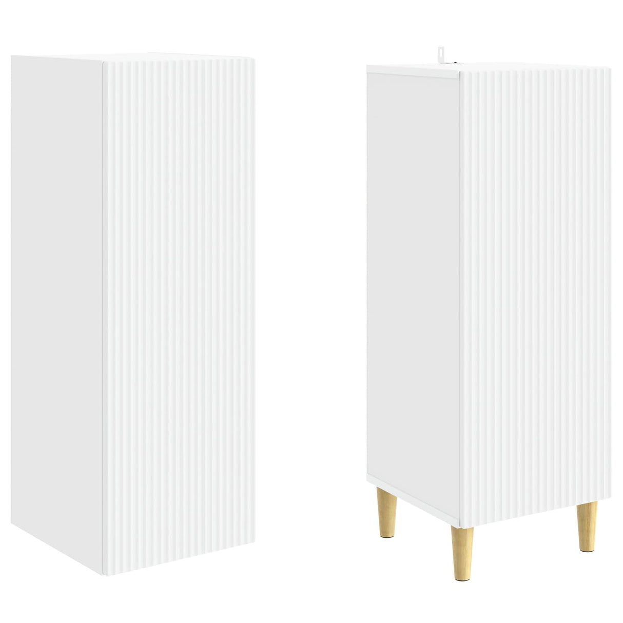 Cabinet Set 2 pcs White 33 x 34.5 x 90 cm Engineered Wood