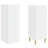 Cabinet Set 2 pcs White 33 x 34.5 x 90 cm Engineered Wood - Top-Down View