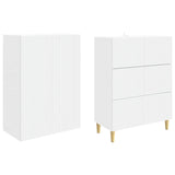Cabinet Set 2 pcs 66 x 34.5 x 90 cm Engineered Wood - Top-Down View