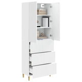 Cabinet Set 2 pcs 66 x 34.5 x 90 cm Engineered Wood - Side View