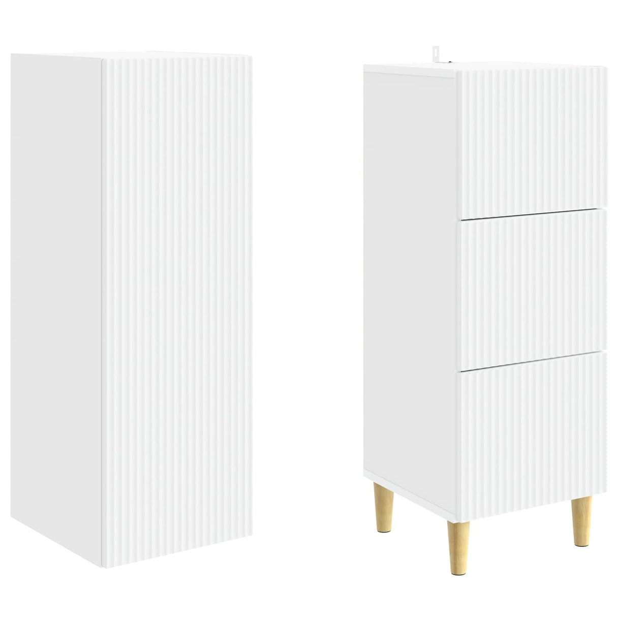 Cabinet Set 2 pcs 33 x 34.5 x 90 cm Engineered Wood